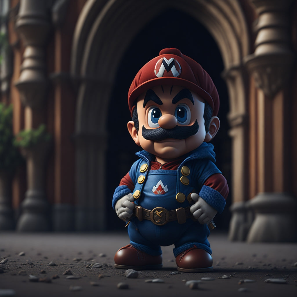 Cute Little Mega Mario Figure